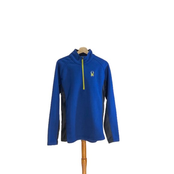 Spyder Outbound Half Zip Pullover Jacket Blue Size L Gorpcore Outdoor Activewear - Picture 2 of 15